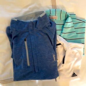 GREAT DEAL 3 for price of 1. 1Peter Millar Polo 1Adidas Polo & 1Zero quarter zip